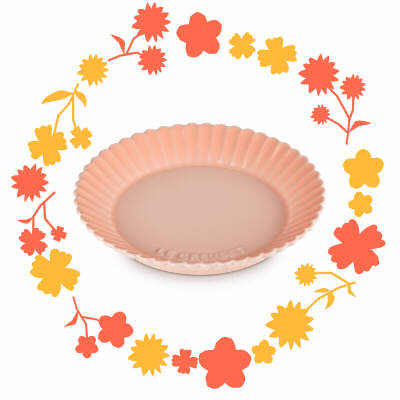 Le Creuset Gerbera Plate Peche 22cm